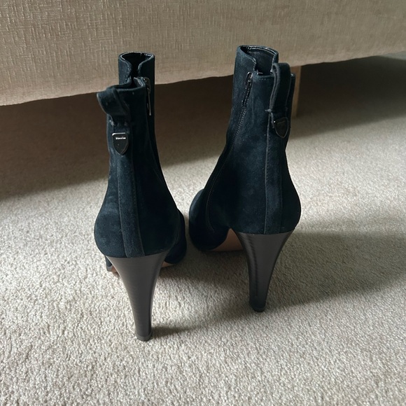 Coach Black Leather Suede Booties - Picture 3 of 5
